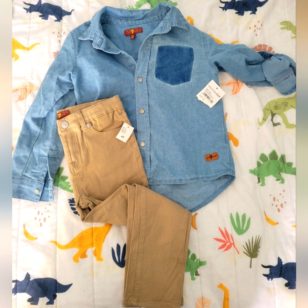 Adorable Seven Little Man Outfit! NWT!
